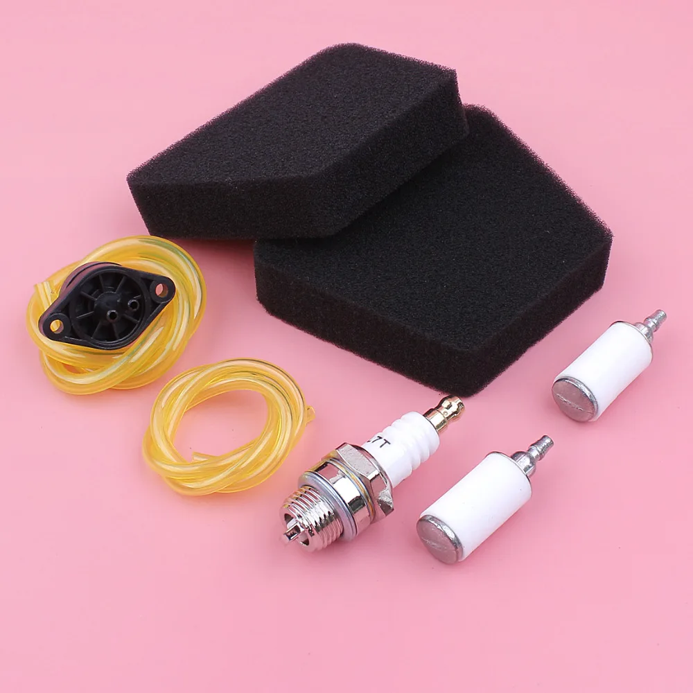 Air Fuel Filter Line Hose Primer Bulb Spark Plug Kit For Poulan 1900 1950 2025 2050 2055 2075 2150 Chainsaw Spare Parts