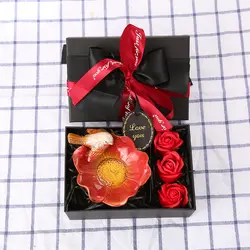 Милая керамика птица пластина украшения на подарочную коробку вечерние подарок на день рождения коробка лента изысканная коробка