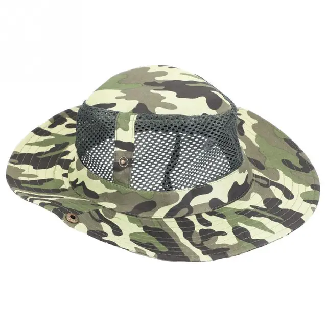 4 Colors Camouflage Fishing Cap UV Protection Hat Net Prevention Cap