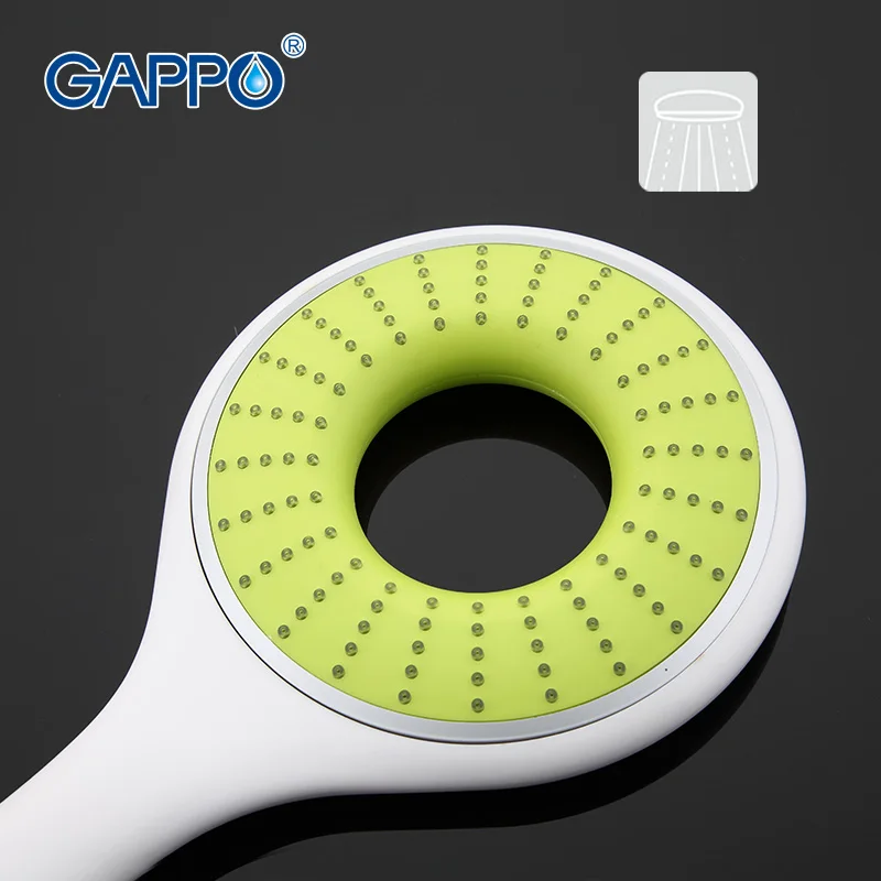 Preise Gappo 1 Pc Top Qualität EIN Weg Runde hand dusche köpfe bad zubehör ABS in verchromt wasser sparen dusche kopf GA09