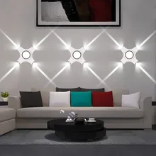 LED крест Starlight уличная Водонепроницаемая бра современный минималистский наружной отделки стен инженерные лампы