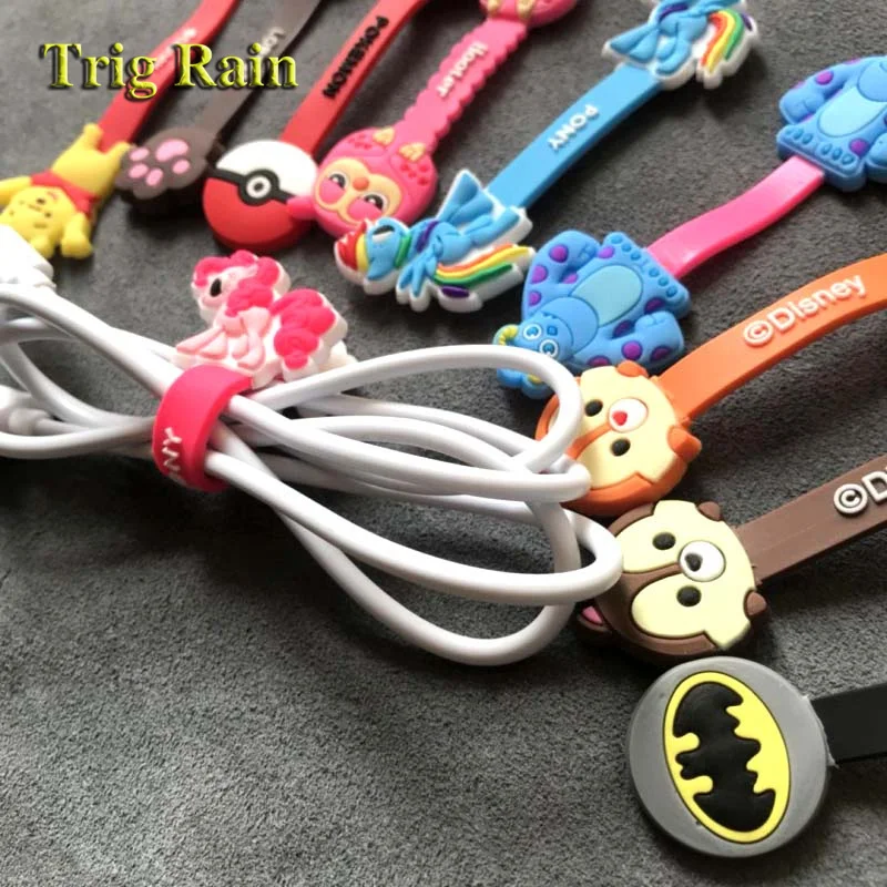 Trig Rain Cartoon Cable Organizer, моталка, маленький пони, протектор, провод, шнур, управление, маркер, держатель, крышка для наушников, USB