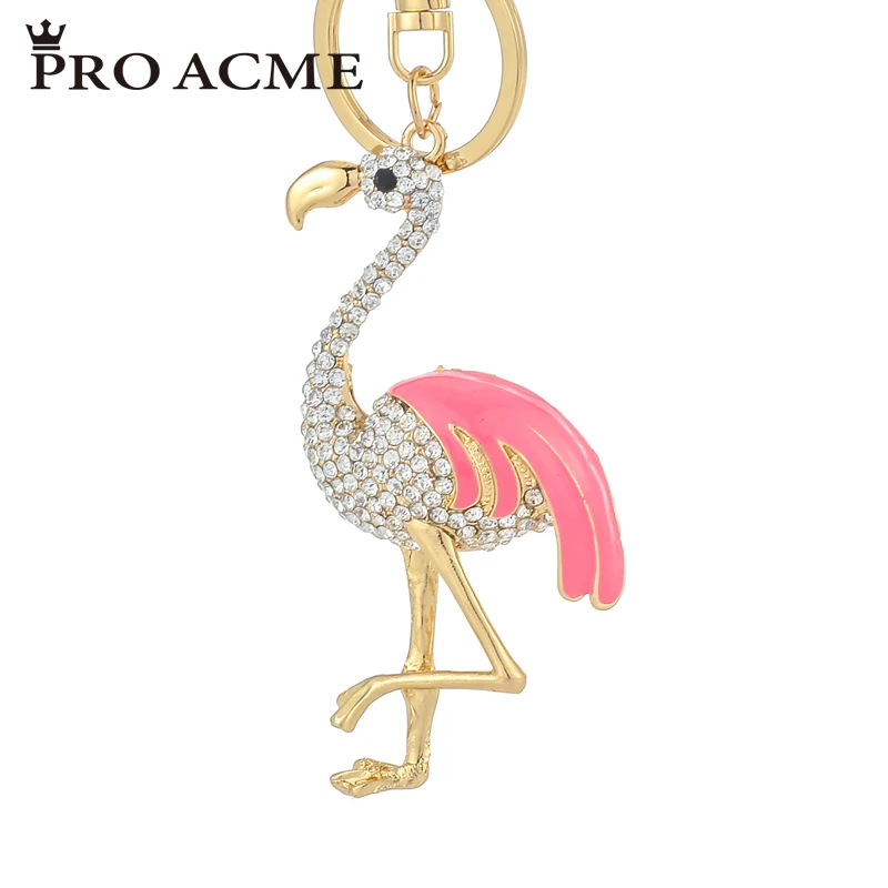 Pro acme Модный изысканный красный коронованный брелок журавль для женщин