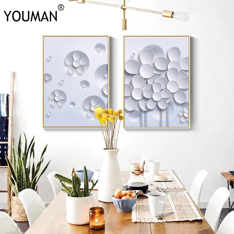 

Nordic Frameless Poster Wallpaper Geometric Abstrac Modern 3D Canvas Painting Art Poster Print Art Wall Picture Children's Room