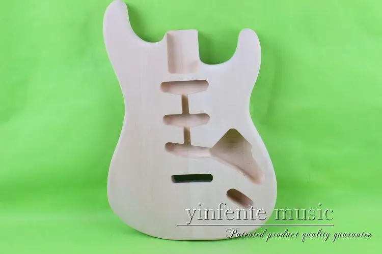 

one Unfinished electric guitar body mahogany made