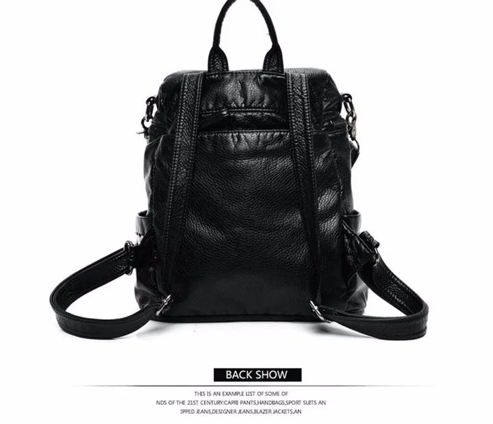 Rdywbu High Quality Star Backpack Wash Water PU Leather Travel Bag Women Leisure Rivets Girl Large Capacity Stud Schoolbag H104