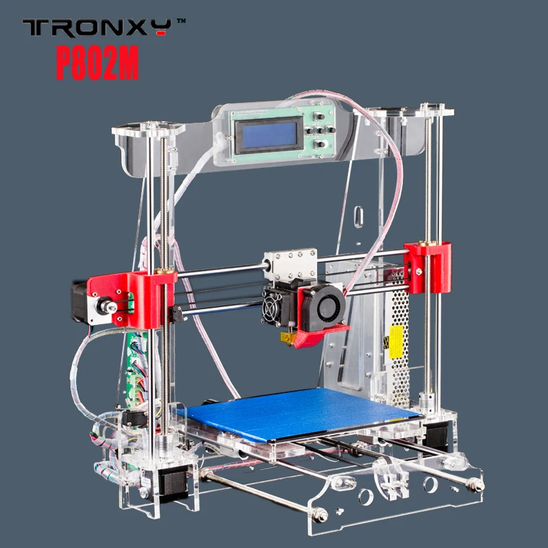  max print size 220*220*240mm New Upgraded Quality High Precision Reprap 3D printer Prusa i3 DIY kit P802M 