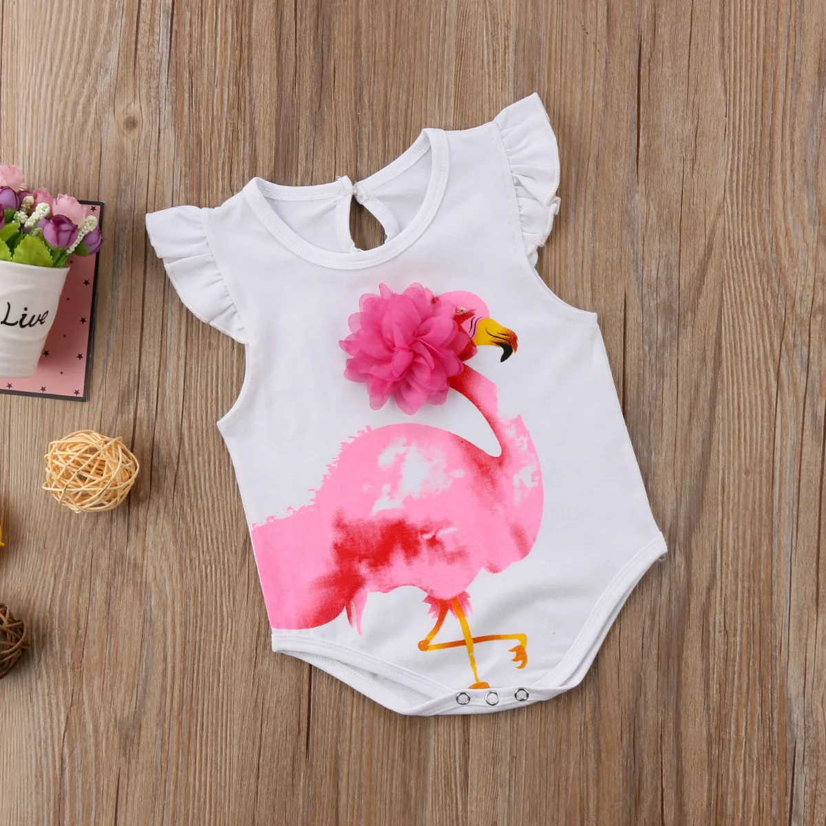 Комбинезон фламинго для новорожденных девочек спортивный костюм