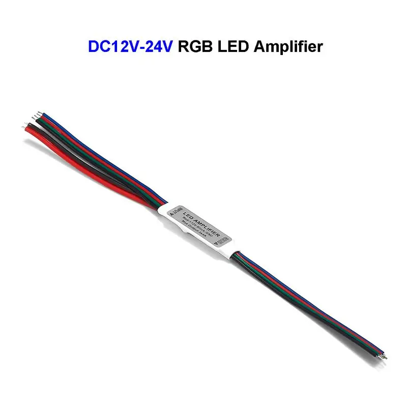 

DC12V-24V Mini RGB LED Amplifier 3 Channel Mini Repeater For SMD 5050 3528 RGB LED Strip Lights