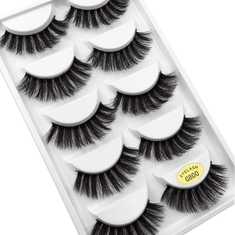 Mink False Eyelashes 3D Thick Natural Volume Lashes