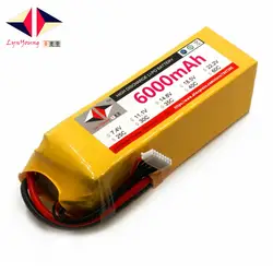 LYNYOUNG RC Lipo батарея 6 S 22,2 в 6000 мАч 35C max 70c для лодка вертолет quadcopter Радиоуправляемый автомобиль