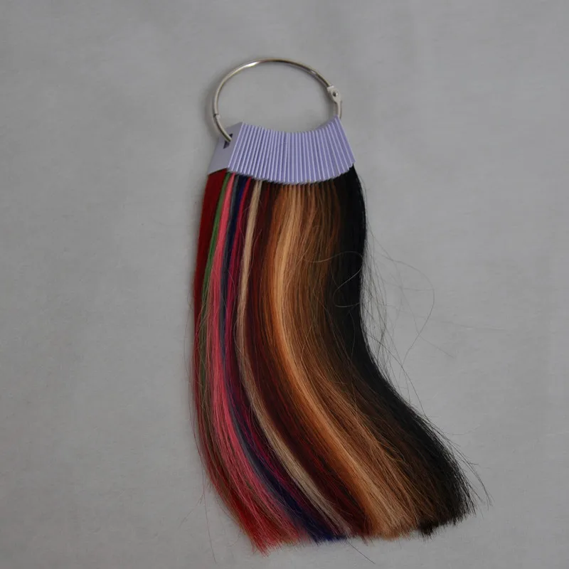 100% Real Remy Human Hair Color Ring for Hair Human Chart 31 Colors Available Swatches Testing Color Samples