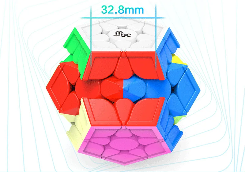 YJ MGC Магнитный магический куб без наклеек Megaminx, скоростной головоломка, развивающие игрушки, подарок, магический куб