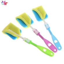 Губка щетка детская бутылка чашка стеклянная соска стирка инструмент губка щетка для сосков носик круглая щетка 4 шт./компл