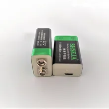 Новая батарея 9V 1180mAh микро USB аккумуляторная батарея Lipo 9V USB Батарея