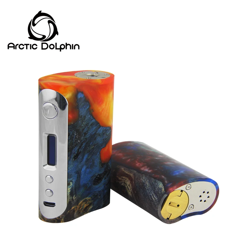 

Original Arctic Dolphin Aspen 68W TC Box Mod OLED srceen VW TC modes Electronic Cigarette Vape Mod 18650 battery for vape tank