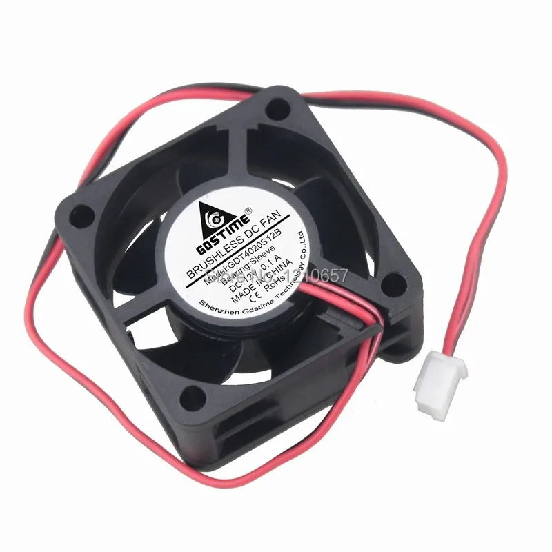 100 кулер gdstime 2Pin 12 V 4020 s 40 мм 40x40x20 DC вентилятор охлаждения светодиодная подсветка