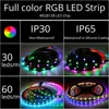 DC 5V WS2812B Bluetooth USB Светодиодная лента 5050 APP контроллер RGB индивидуально Адресуемая Светодиодная лента светильник WS2812 pixel strips Set ► Фото 3/6