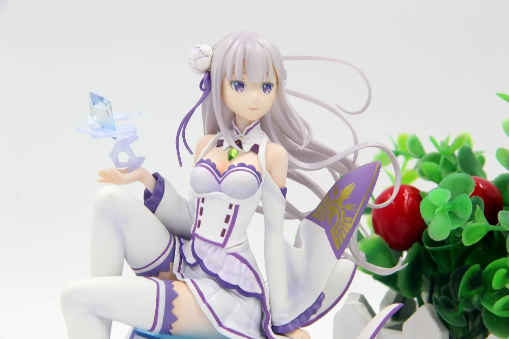 

18cm Re:Zero kara Hajimeru Isekai Seikatsu Emilia Action Figure PVC Collection Model toys anime brinquedos christmas gift