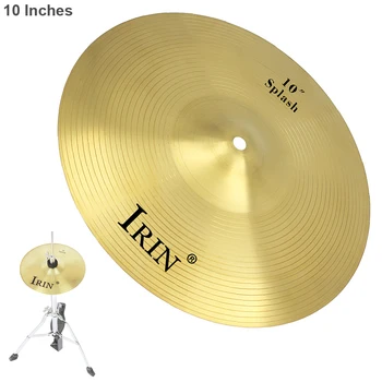 10 Inch Professional Durable High Grade Brass Alloy Splash Crash Cymbal Drum Percussion Instruments for Players Beginner arborea handmade cymbal dragon series 16 crash