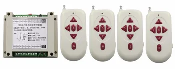 

AC220V 6CH 10A Wireless RF Remote Control Switch 4*Transmitter & Receiver for Appliances Gate Garage Door window /lamp