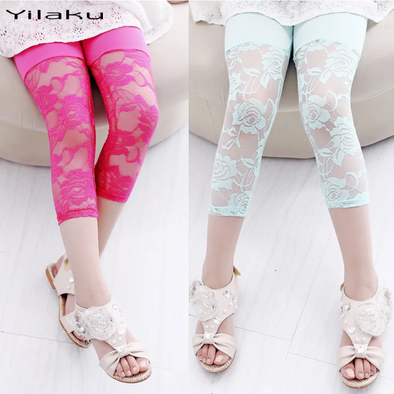 Buy New Candy Color Children Leggings Summer Kids