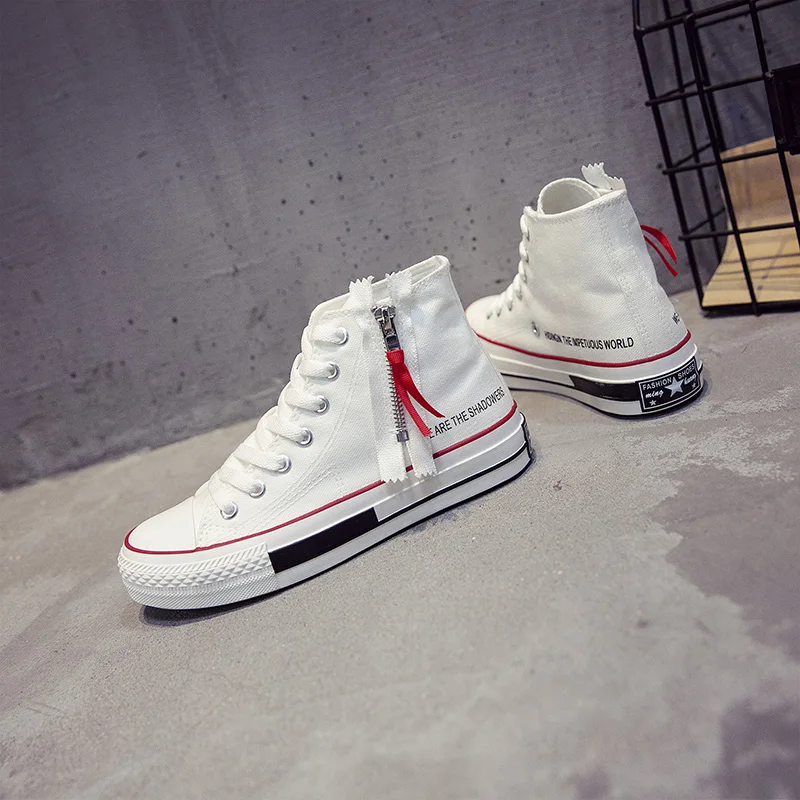 

new zip style canvas big size women fashion old skool star skateboarding shoes zapatos de mujeres sneakers women sport shoes