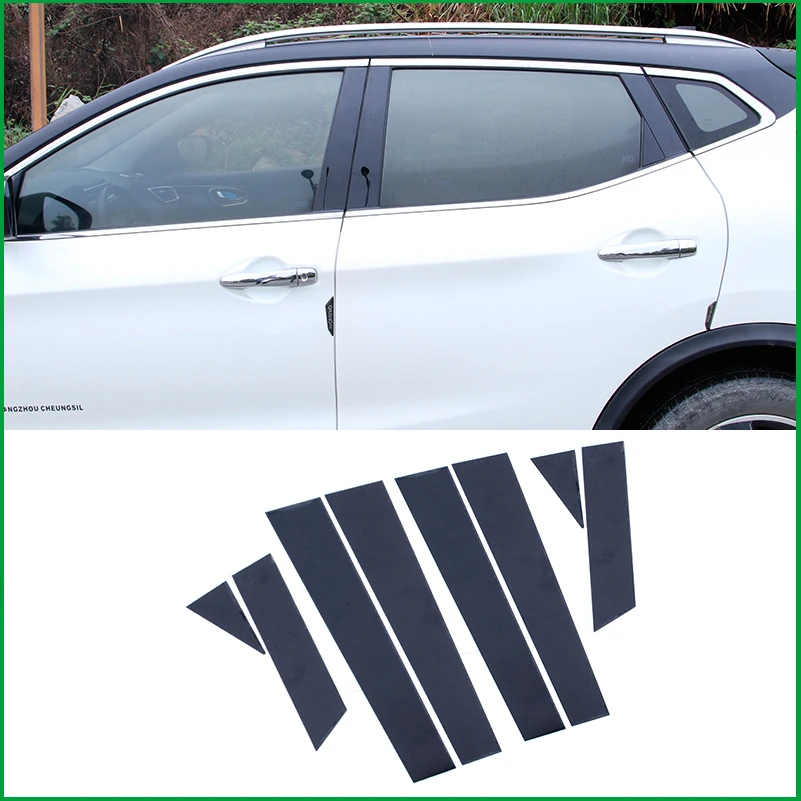 For Nissan Qashqai J11 2014 2018 Car Window Pillar Post Molding Garnish