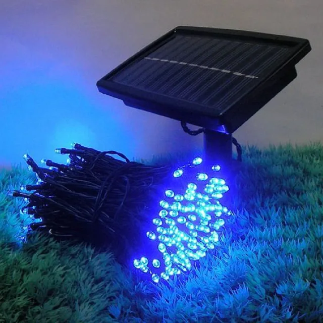 Solar Panel With Lamp String Multicolour Led Christmas Solar Panel With Lamp String Multicolour Led Christmas Decoration Weatherproof Outdoor Lights Garden