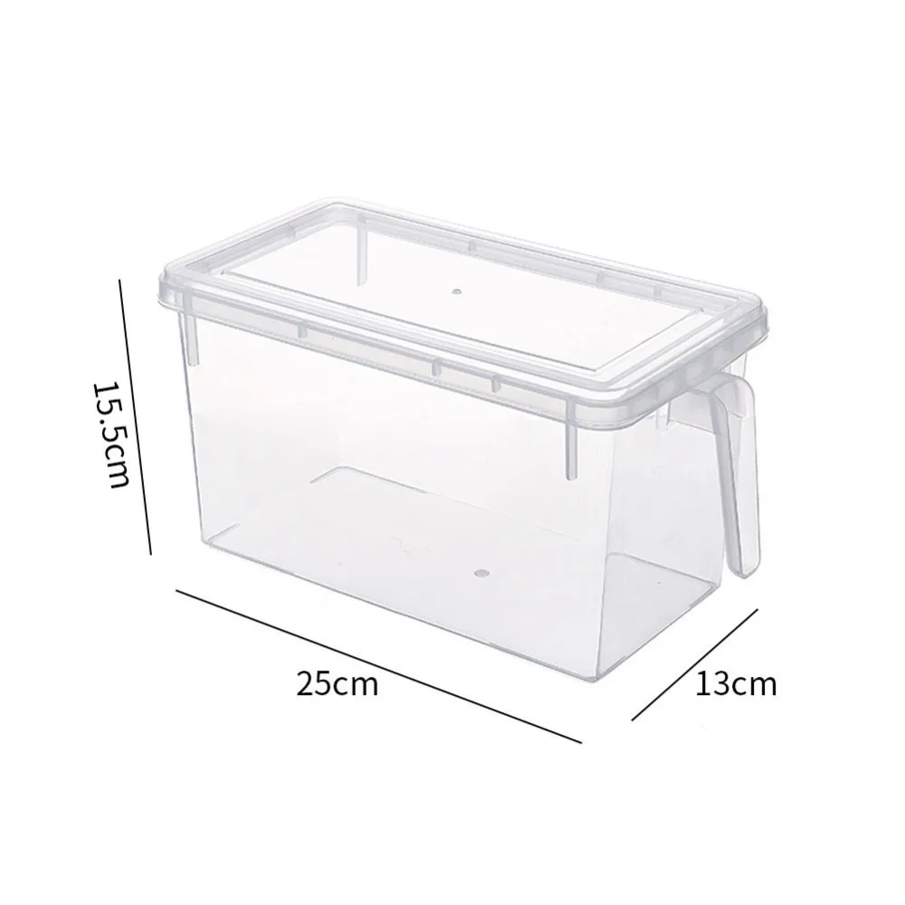 Кухня холодильник коробка для хранения прозрачныая полипропиленовая сбора корзина зерна фасоли Еда Контейнер Герметичный для дома, выдвижного ящика органайзер B4