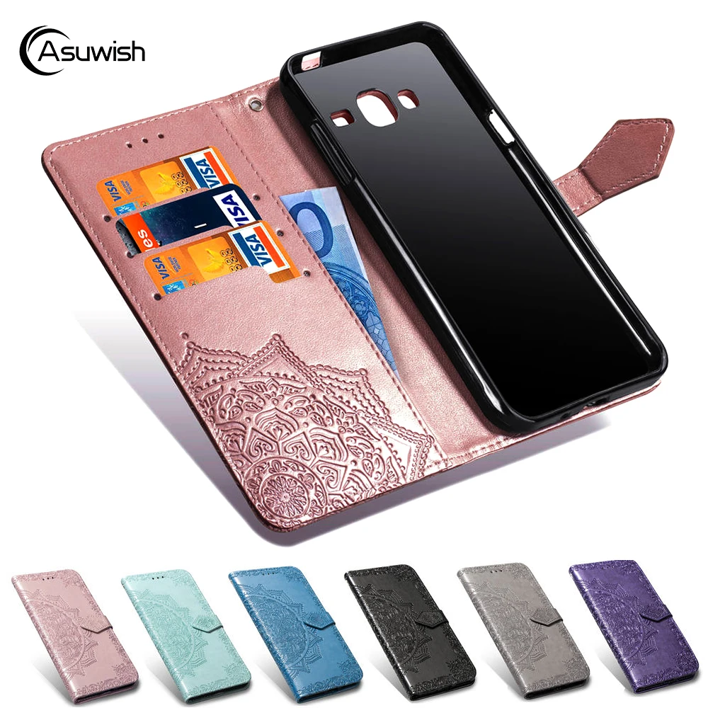 Flip Cover Leather Wallet Phone Case For Samsung Galaxy Grand Prime
