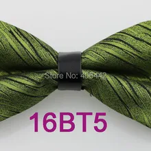 YIBEI coahella Галстуки модные зеленые галстуки-бабочки с черными полосками бабочка бриллиант кожа Пикер бабочка под смокинг микрофибра