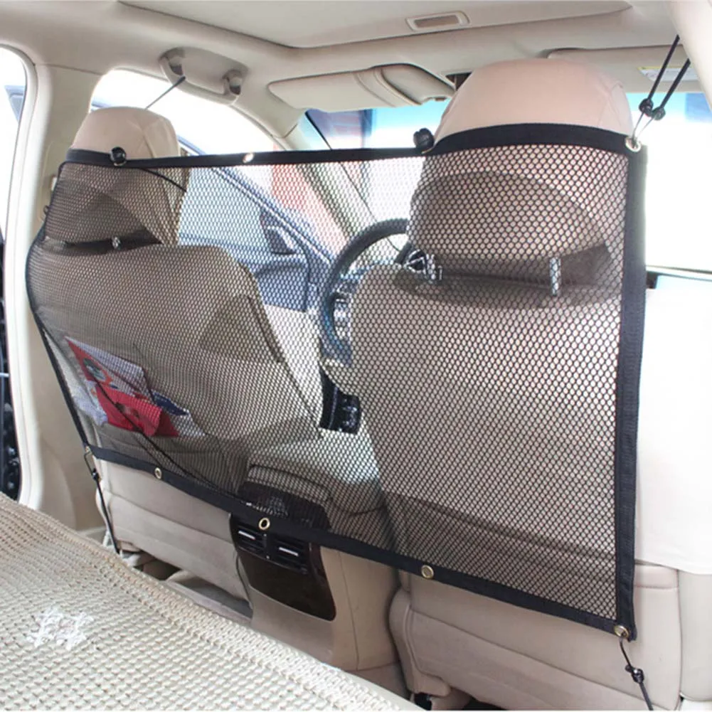 

Pet Dog Car Carrier Anti-collision Adjustable Mesh Net Barrier Auto Barrier Safety Protection Net LBShipping