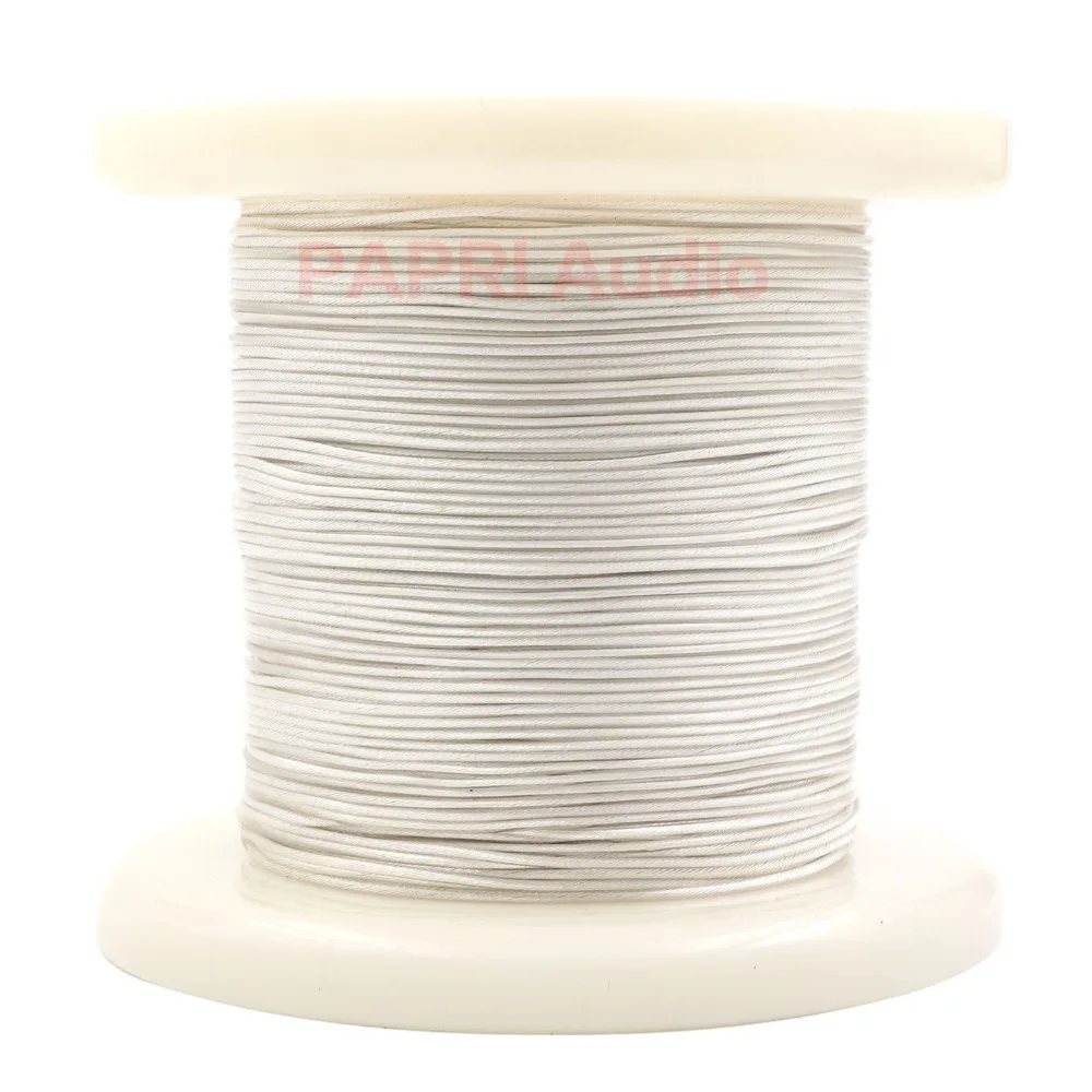 PAPRI Newest GS03 DIY Headphone Cable DIY 4N OCC Silver Litz Structure Hifi Audio Wire For Upgrade Earphone Headsets 16Cores