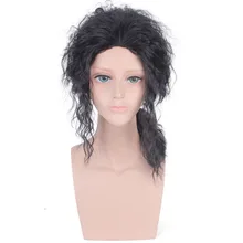 Ccutoo Майкл Джексон черный кудрявый синтетический парик для мужчин косплей парик термостойкий костюм вечерние парики