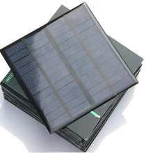 3 watts de silicium polycristallin cellules solaires 12V bricolage chargeur de batterie d'énergie solaire 145*145mm 3W petits panneaux solaires chauffages