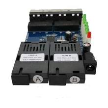 100 м Быстрая Erhetnet 2F4E 10/100M Ethernet-коммутатор 2 волокна Порты и разъёмы SC 25 км 4 UTP RJ45 волоконно-оптический переключатель блок печатных плат