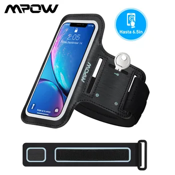 

Mpow Sports Armband Universal For 6.5inch Smartphones Adjustable Arm Band TouchScreen Fit Arm Size 9-15inch For iPhone Xiaomi