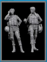1/35 современные израильские женщины солдаты набор игрушек Смола модель миниатюрный комплект unassembly Неокрашенный