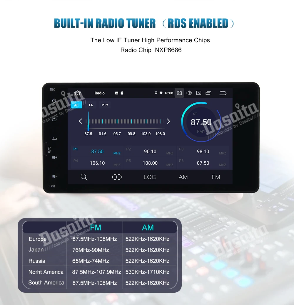 Dasaita автомобильный Bluetooth Android 9,0 Автомобильный gps радио плеер для Mitsubishi Outlander Lancer EX ASX с " сенсорным экраном