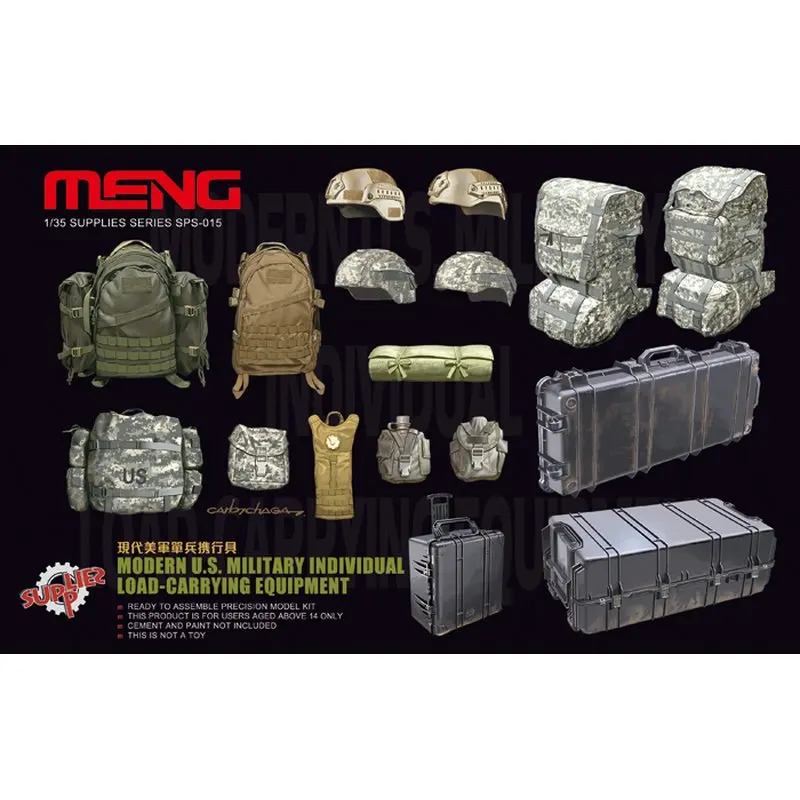 

Meng Model SPS-015 1/35 Modern U.S. Military Individual Load-Carrying Equipment - Scale Model Kit