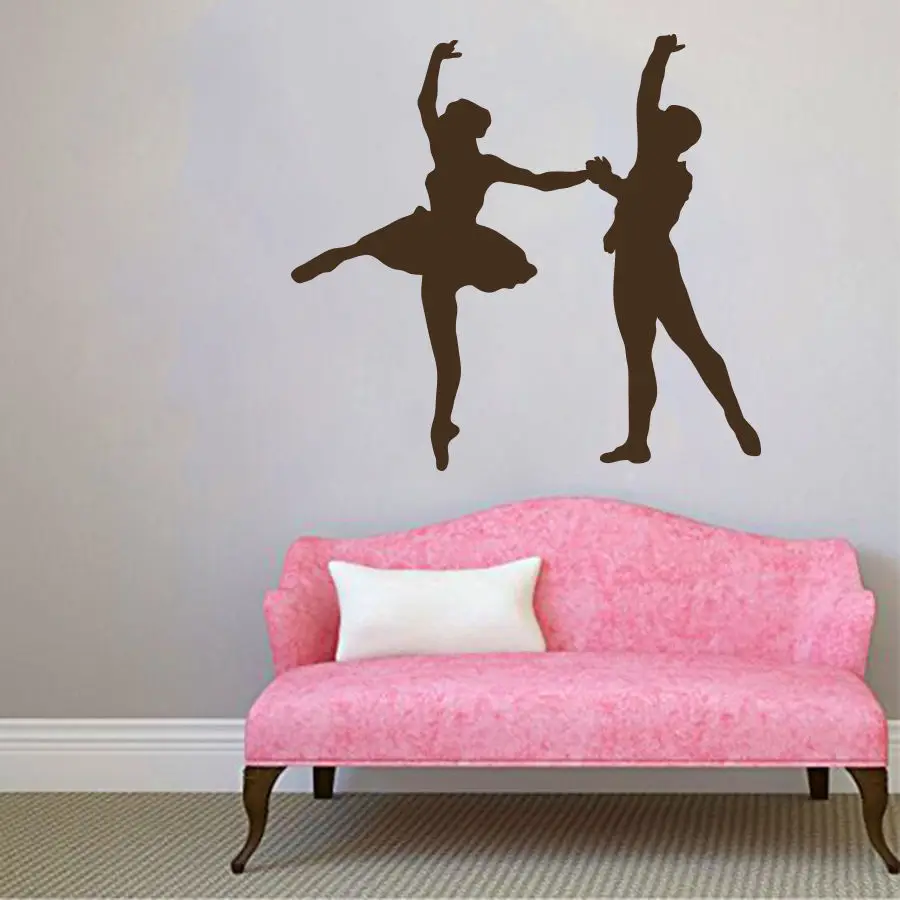 Wall Decals Ballet Couple Dance Dancer Dancing Vinyl Sticker Home Decor