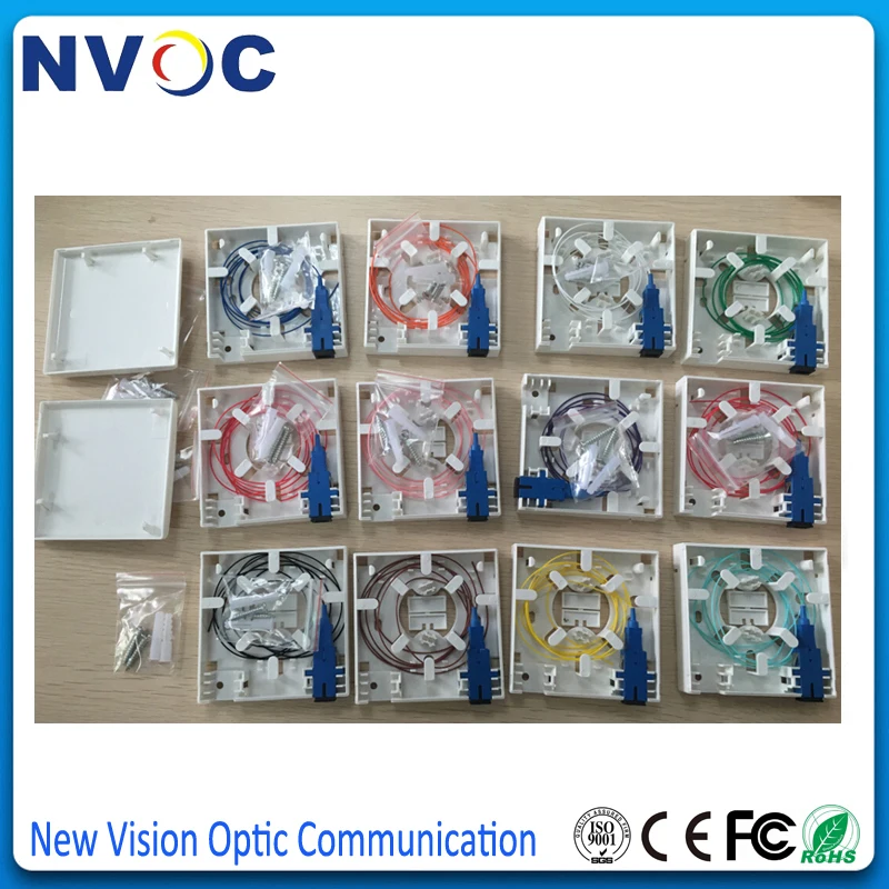 10 шт./лот 86 информационная коммутационная панель Desktop Box SC/UPC или SC/APC Socket Panel B FTTH