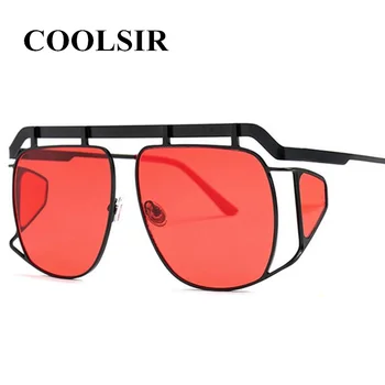 

COOLSIR 2019 Fashion Oversized Shield Style Gradient Sunglasses Men Cool Unique Brand Designer Sun Glasses Oculos De Sol