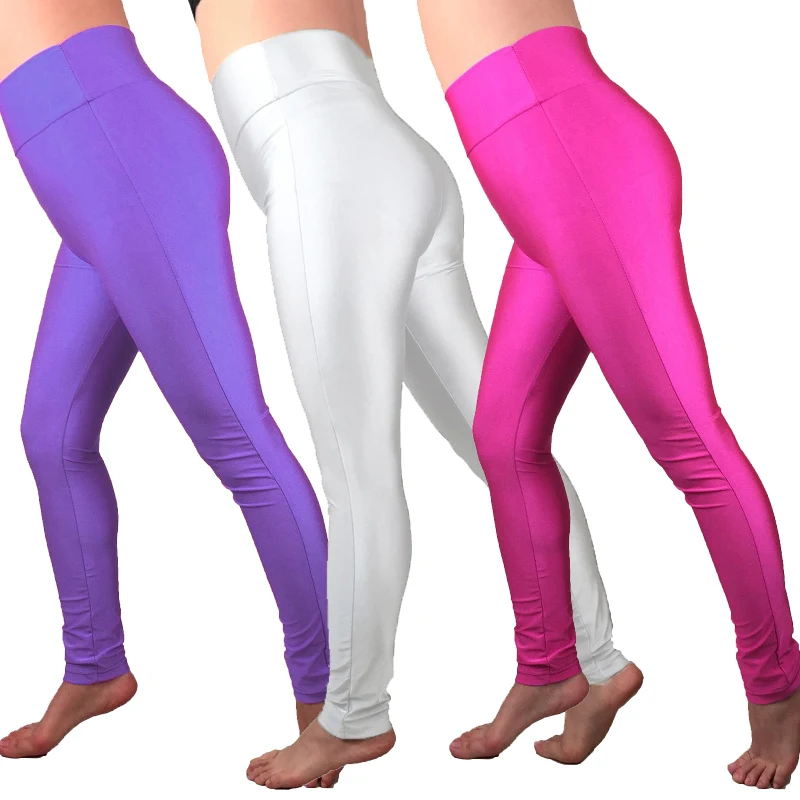 

Breathable Fitness Leggings For Women Elastic Sporting Running Workout Pant Women's Neon Solid Color Quick Suck Sweat Pants