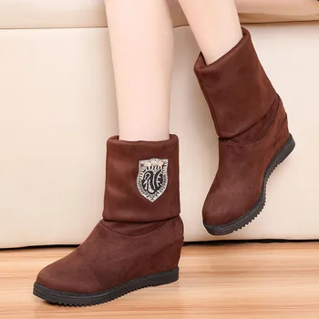 

Comfortable Increased Internal Women's Boots Snow Boots Autumn & Winter New Anti-skid Hard-Wearing Boots Two Ways of Wearing