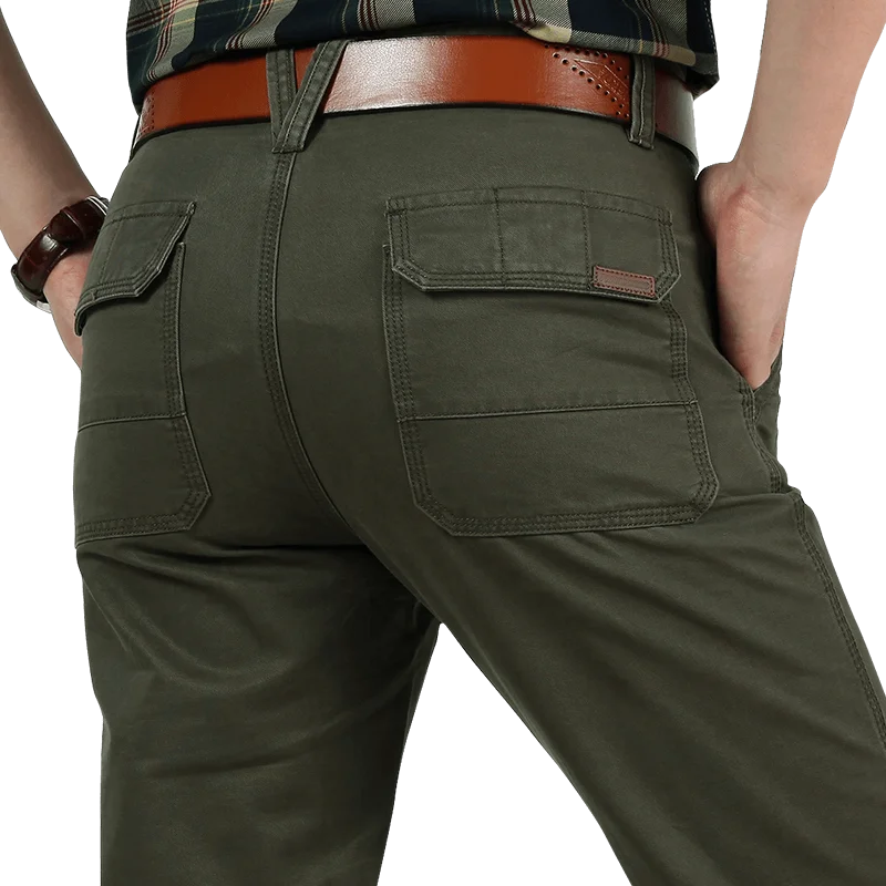 

Casual Long Cargo Pants Men Cotton Tactical Pants Combat Military Army Sweatpants Work Trousers with Multi Pockets Plus Size