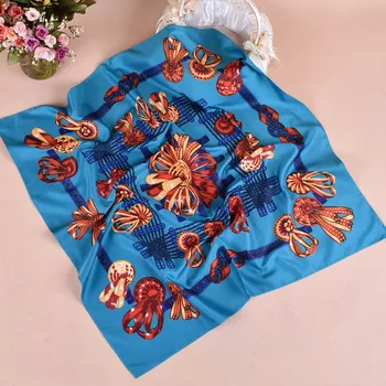 

Fashion Scarves For Women Shawl Print Silk Satin Scarf Female 70cmx70cm Luxury Brand Square Hijab Shawls Head Scarfs for Ladies