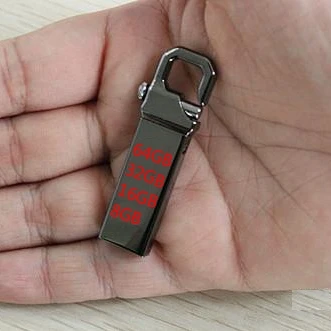 

Mini Usb Flash Drive Waterproof Metal Little Hook Pendrive Thumb Pen Drives Memory Stick 8GB 16GB 32GB 64GB Flash Card Disk Gift