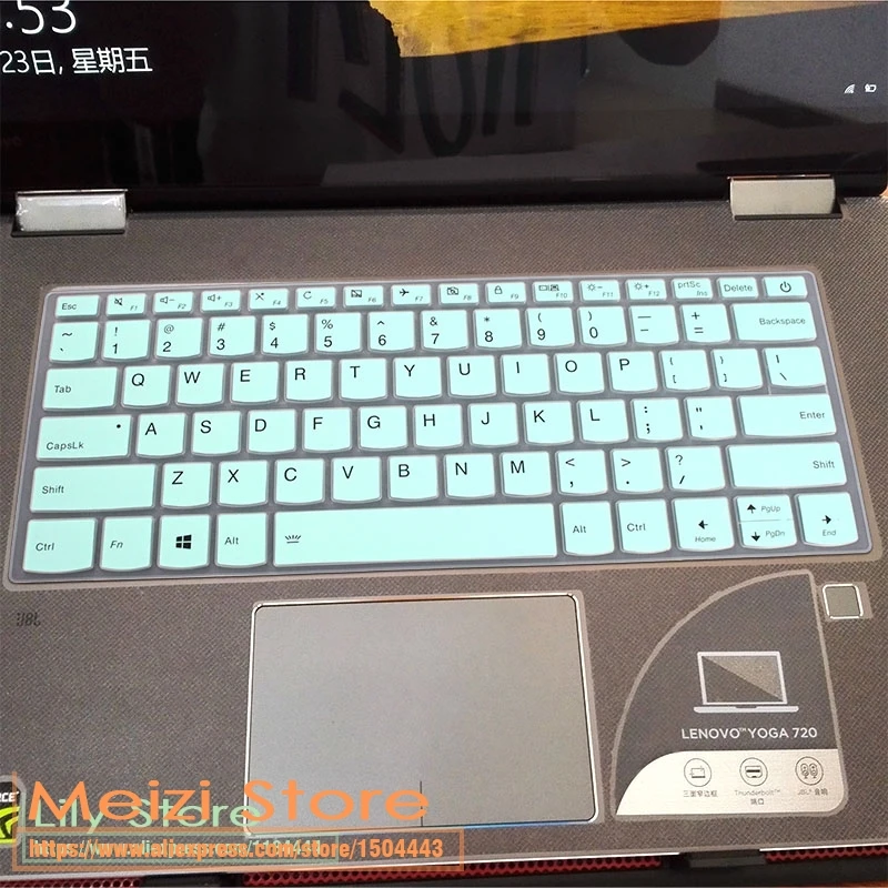 Для lenovo Yoga 520-14IKB 520 14IKB сенсорный экран 2 в 1 pc 320 14ISK 320S 14IKBR 14 дюймов Клавиатура для ноутбука защитная пленка - Цвет: whiteblue